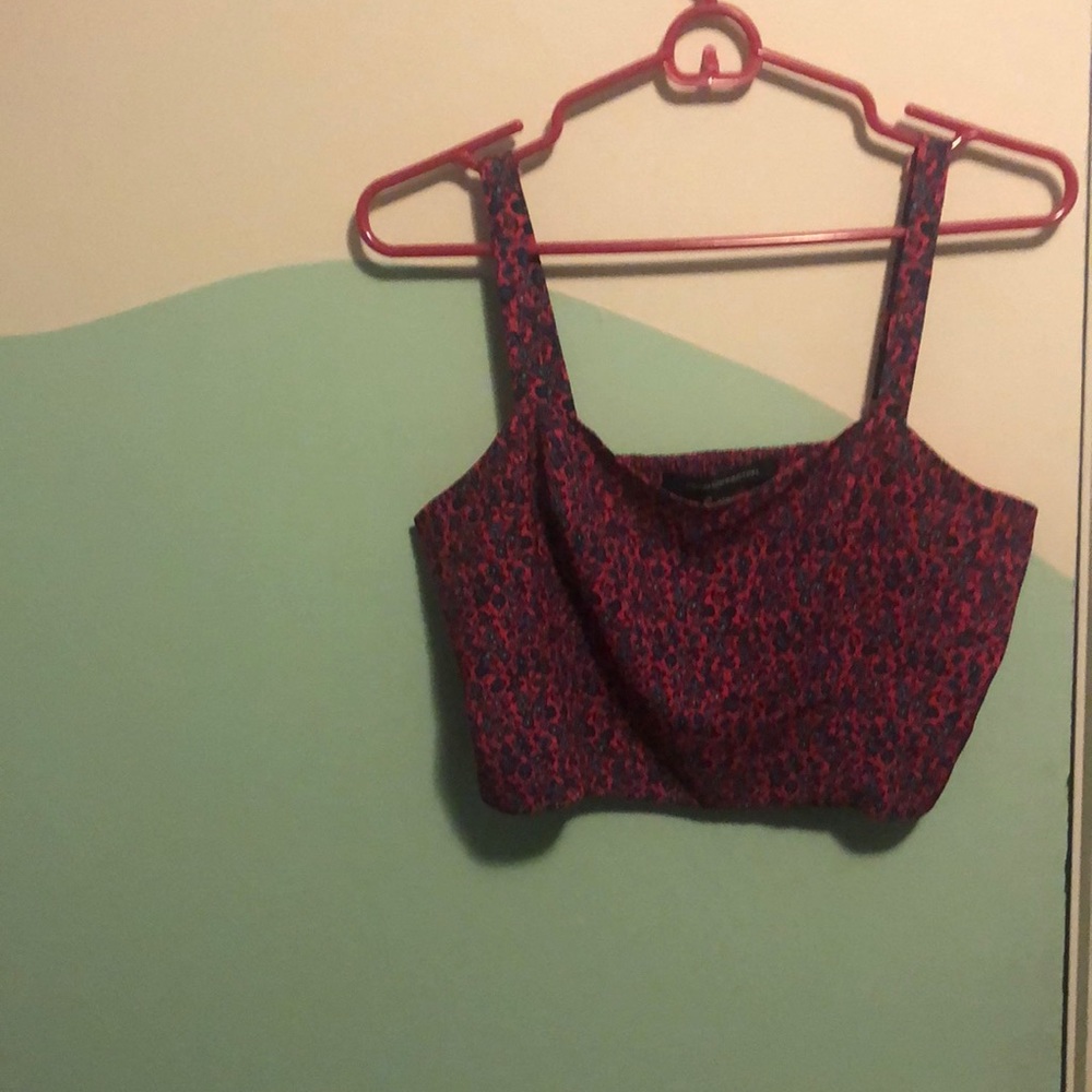 Pink and Blue Crop